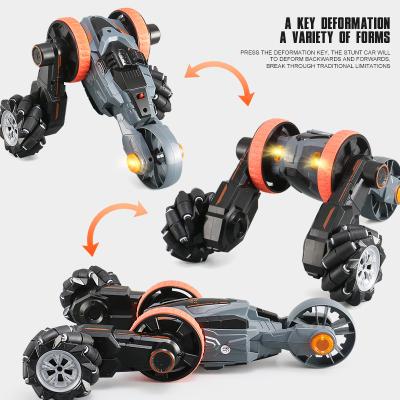 China Hot Item 360degree Rotation RC 4WD Multifunctional Stunt Climber Car w/lighting USB Charging Battery 37*18*24.5CM for sale