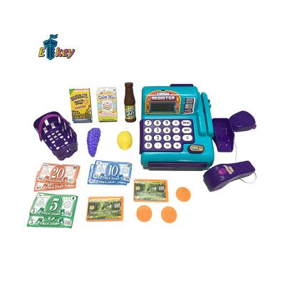 China 2019 Educational Toy Children's Classic Battery Operated Toys The Cash Register Game Set With Battery for sale