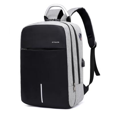 China With USB Private Label Customized Lock Backpack Usb PC Package Business Anti-theft Charging Backpack for sale