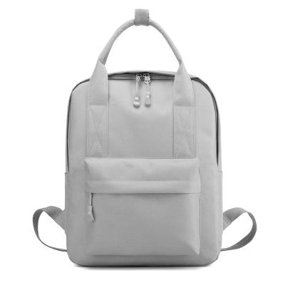 China Fashionable backpack student school bag solid color female campus large capacity border fashionable backpack for sale