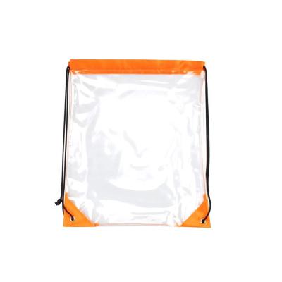 China PUNCH Clear PVC Backpack Drawstring Plastic Drawstring Bag for sale