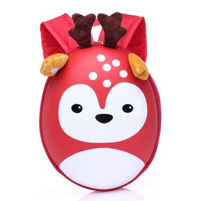 China Waterproof EVA Kindergarten Cartoon Eggshell School Bag Deer Backpack Cute Gift Advertising Kids Bag Student Bag for sale