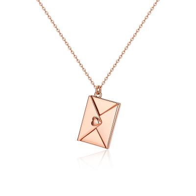 China FASHIONABLE Women Stainless Steel Necklace Titanium Laser Inscription Love Letters Pendant Wrap Content Customize Choker Necklace for sale