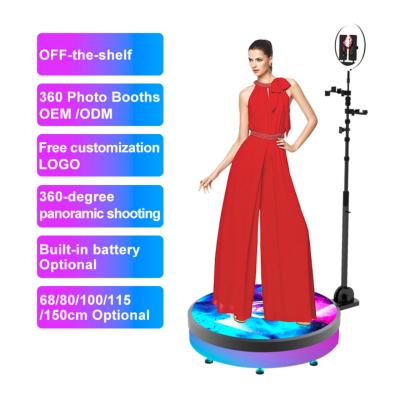 China 2022 Configuration Designer Lcd Photo Booth Luxury 360 Rotation Auto 360 Degree Cam Photo Booth 115Cm Photos Booth for sale