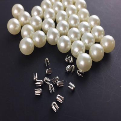 China Garment Accessories 2020 New Fashion Round Fake Machine Tying Pearl Plastic Beads for sale