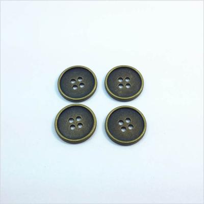 China Sustainable gold/silver fashion design. .new colorful round 16/12mm large flatback antique metal bulk coat brass metal sewing buttons for sale for sale