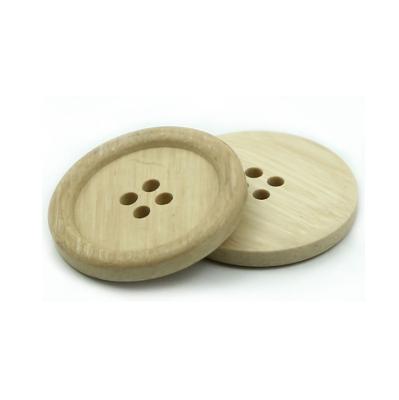 China Custom Fashion Dry Cleaning Logo Wood Button for sale