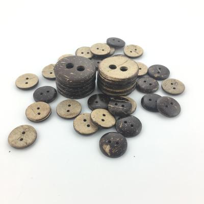 China 2 Holes Laser Dry Cleaning Engraved Laser Engraved Coconut Buttons for sale