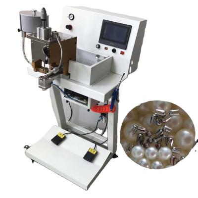 China Garment Shops Round 5mm 6mm 8mm 10mm Pearl Beads Nail Tying Machine/Fixing Machine /setting Machine for sale