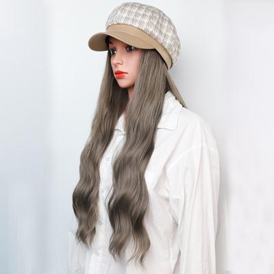 China Super Synthetic Hair Extension Water Wave Ponytail Wave Curly Hair Sun Protection Wavy Cap and Wig Invisible Seamless Connection for sale