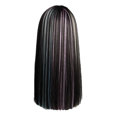 China I-Tip Hair Colored Part Highlights Cut In Hair Extensions For Girls 60CM Multi Colors Straight Hair Synthetic Wigs for sale