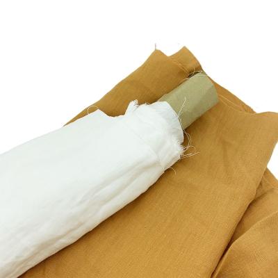 China 280CM Washed Natural Sheer Linen Double Faced Cloth Sheet Curtain Fabric for sale