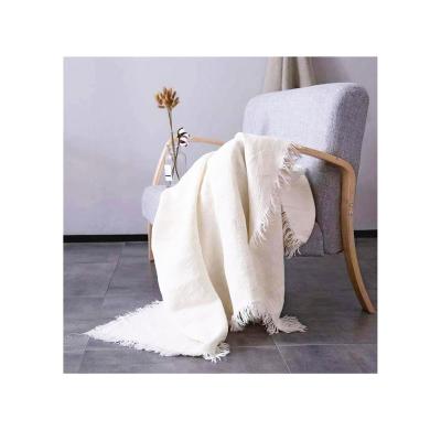 China Anti-bacteria Oeko Double Layers 100% Canvas Linen Cloth Ply Throw Blanket for sale