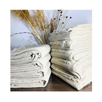 China LY-oeko certificate100 throw anti-static pure linen blanket stonewashed french canvas cover for sale