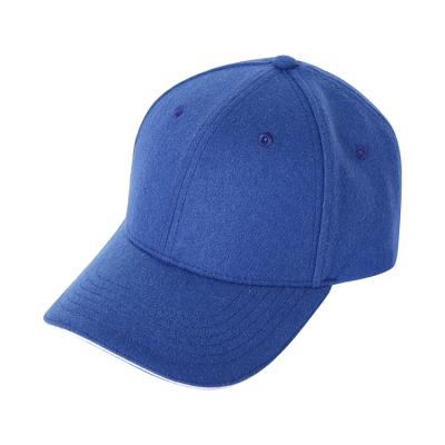 Chine Solid Color Woolen Caps Structured Male Female Basic Plain Blank Baseball Cap à vendre