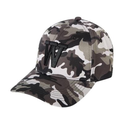 China Custom 3d Embroidered Logo Baseball Cap Camouflage 6 Panel Baseball Cap en venta