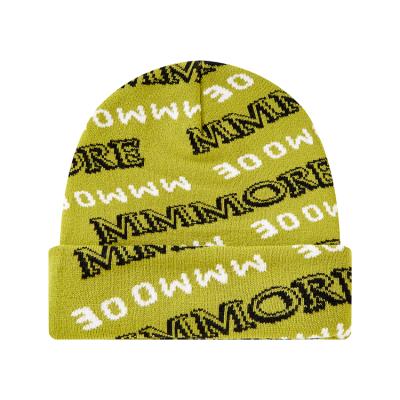 Chine High Quality Luxury Jacquard Beanies Cap Soft Cotton Knitted Beanie Hat For Winter à vendre