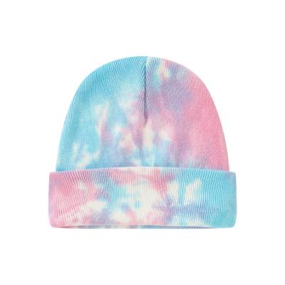 Κίνα Cool High Quality Beanies Colorful Tie Dye Beanie Unisex Sport Cuff Knit Beanie προς πώληση