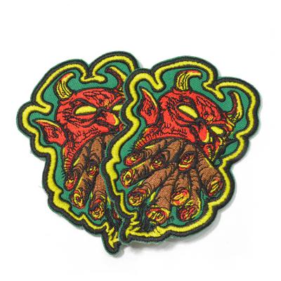 Китай Wholesale Heat Cut Custom Embroidery Logo Custom Clothes Embroidered Patches продается