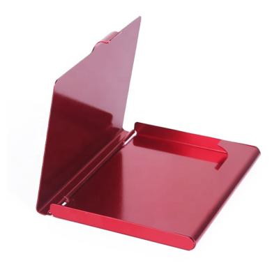 China Fashion Promotional Custom Cheap Ladies Like Card Holder Red Portable Aluminum Wallet for sale