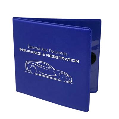 China Custom 2022 Waterproof Personal Travel Car Registration and Insurance Organizer Folder Car Document Holder for sale