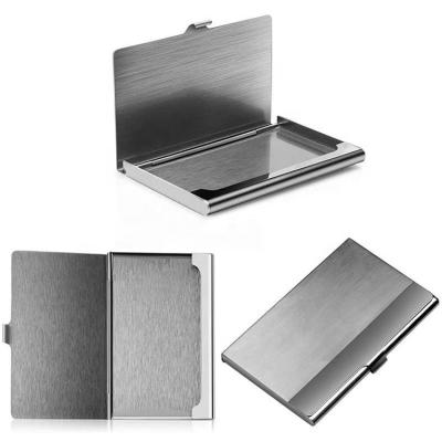 China Fashion Custom Logo Top Quality Stainless Steel Business Card Case Metal for sale