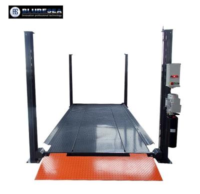 China 4 Hydraulic Parking Post Car Lift Equipment Four Post Car Lift High Quality Parking Post Car Lift 3700kg for sale