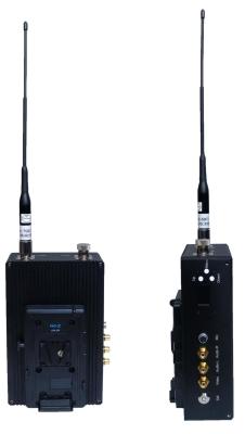 China Outdoor Long Range Video Transmitter Black Diversity Dual Antenna Reception for sale