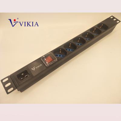 China 19' aluminum type PDU of 1U Schuko/ITA for sale