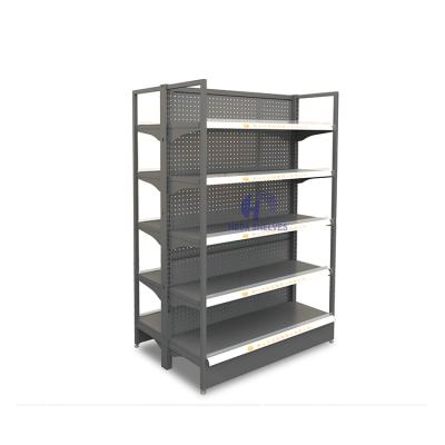 China Supermarket double-sided commercial shelf display rack beautiful supermarket shelf gondola for sale