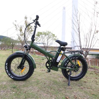 China 2020 Multifunctional Foldable Detachable Fat Tire Battery Electric Bike Mountain Bicycle With Front Suspension for sale