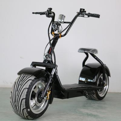 China 1500w China unisex cheap adult electric scooter citycoco fat tire 2 wheel motorcycle electrica for sale