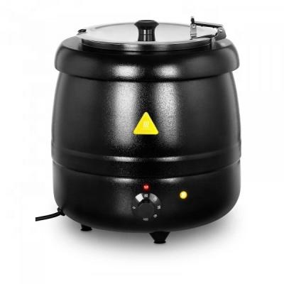 China Restaurant Buffet Commercial Electric Black Soup Kettle Soup Kettle Heater for sale