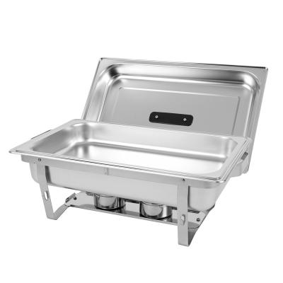 China F4331P Stackable Cheap Price Stainless Steel Buffet Chafing Dish Supplying Food Warmer for sale