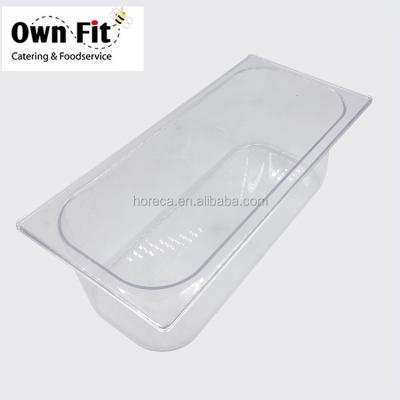 China Restaurant 5L/13L Stainless Steel Or PC Gelato Ice Cream Pan For Ice Cream Shop for sale