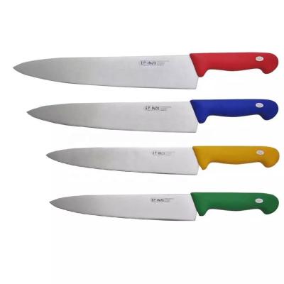 China Low MOQ HACCP Color Code Sustainable Industrial Commercial Stainless Steel Kitchen Knife For Hotel And Restaurant for sale