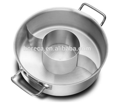 China Sustainable Commercial Triple Divided Stainless Steel Hot Pot for sale