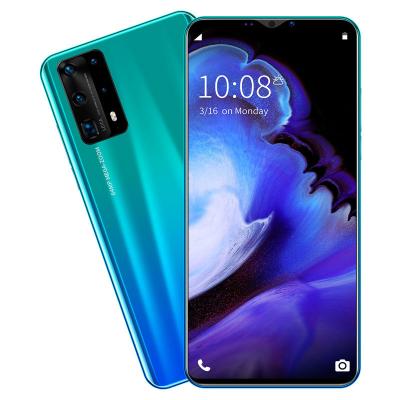 China Dual SIM Card Low Price P40 Pro+ Ultra-thin Smartphones With 5.8 Inch Screen Smartphone With Face Open Mobile Phone Dul SIM Cards Smart Phone for sale