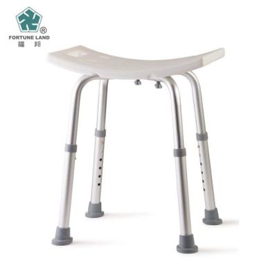 China Aluminum Elder Bathroom Bath Shower Stool For Elder Safety Adjustable Shower Chair for sale