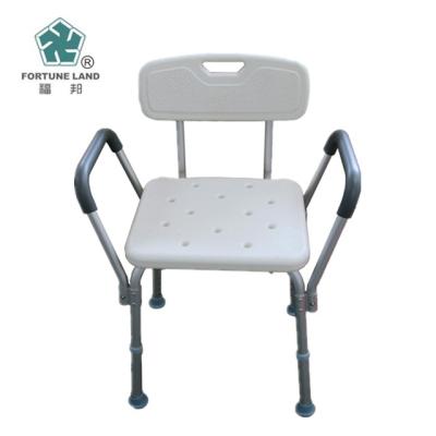 China Medical Elder Shower Bath Chair With Back And Armest For Elder HDPE Board for sale