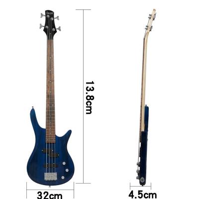 China Cheap Musical Instruments Acoustic Electric Guitar Bass With Acrylic 5 Strings For Sale Bass Guitar for sale