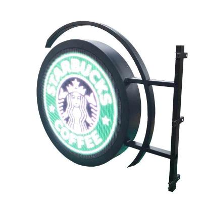 China Retail Advertising P4.68 P5.9 P8 Indoor Outdoor Double Side Circle Led Display For Retail Store Advertising for sale