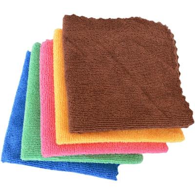 China Sustainable Microfiber cleaning cloth 40x 40 red yellow blue green kitchen cleaning cloth for sale