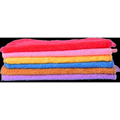 China QUICK-DRY 600gsm microfiber coral fleece towels car cleaning towel with customized color for sale