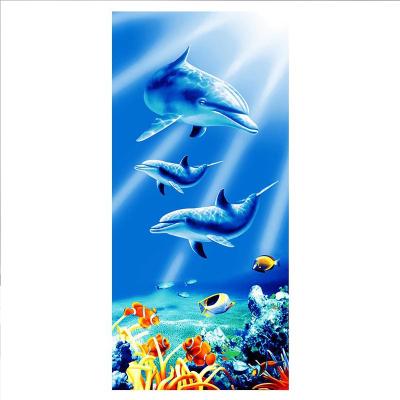 China Compressed Factory Hot Selling China Supplier Custom Printed Sand Free Quick Dry rectangle Microfiber beach towel for sale