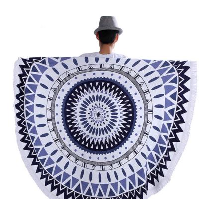 China Compressed Round  Microfiber beach towel High Quality  personalized beach towel custom printing pattern design round beach towel for sale