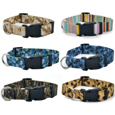 China Wholesale Customized Manufacturers Pet Products Camouflage Printed Nylon Dog Collar Dog Supplies for sale