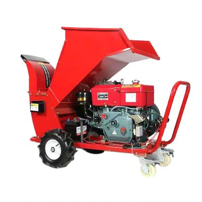 China Garden Plant Tree Branch Shredder Mobile Sawdust Machine Wood Chipper Crusher Machine for sale