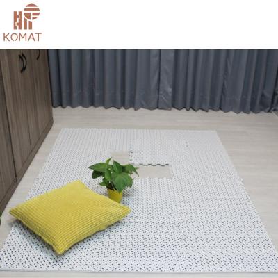 China Waterproof Cute Polka Dot Pattern EVA Soft Foam Foot Mat for Home for sale