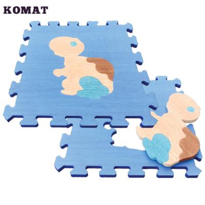 China Toy Eco-Friendly Little Turtle Artwork EVA 3D Cartoon Puzzle Mat For Kids for sale